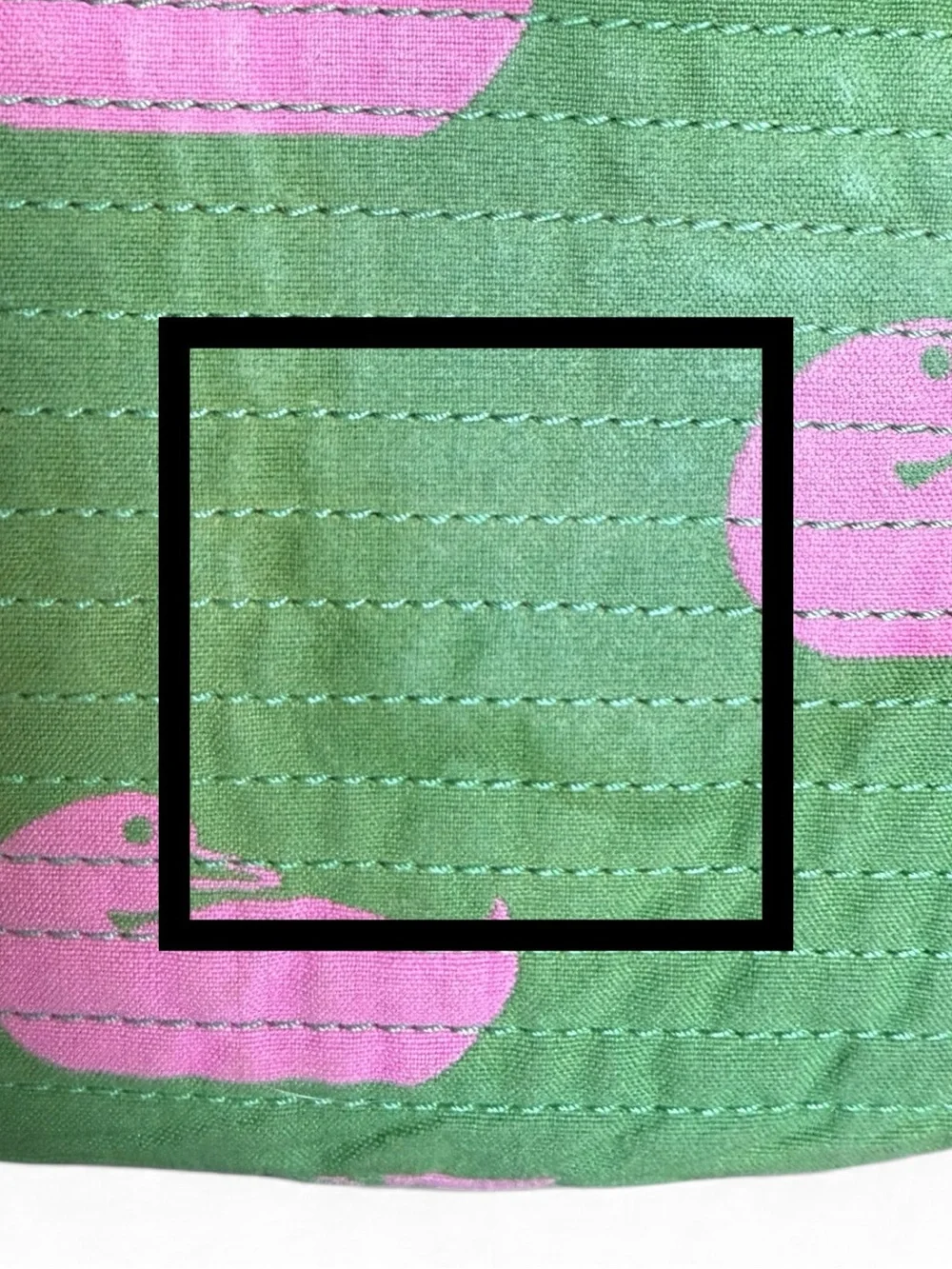 Dooney & Bourke Vintage Y2K Wonder Duck Canvas Tote Green Pink Preppy